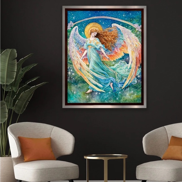AJJ ARTS Other - Heavenly Angel - Celestine, Angel of Stillness and Grace Fine Art Print